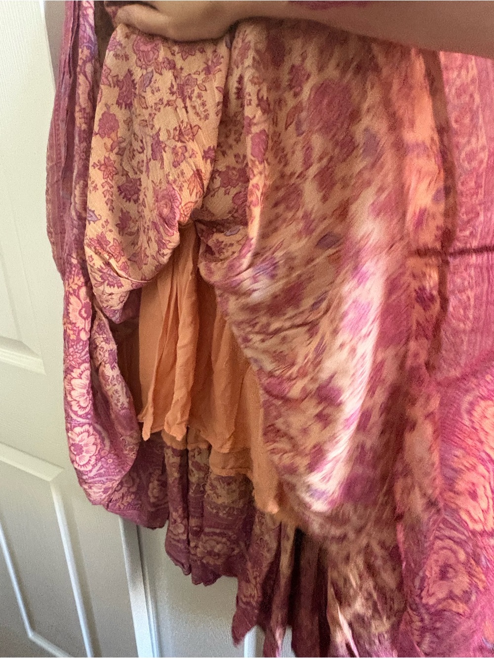 Spell Yellow and Pink Floral Midi Dress - Picture 8 of 8